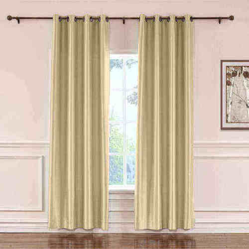 CUSTOM Lao Hang Zhou Khaki Polyester Cotton Thermal Insulated Curtain