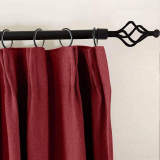 【Custom】Olive Luxury Textured Faux Linen Window Curtain, 11 Colors