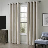 Antique Bronze Grommet Wrinkle Blackout Curtain Drapes