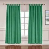 CUSTOM Liz Peacock Polyester Linen Window Curtain Drapery with Lined