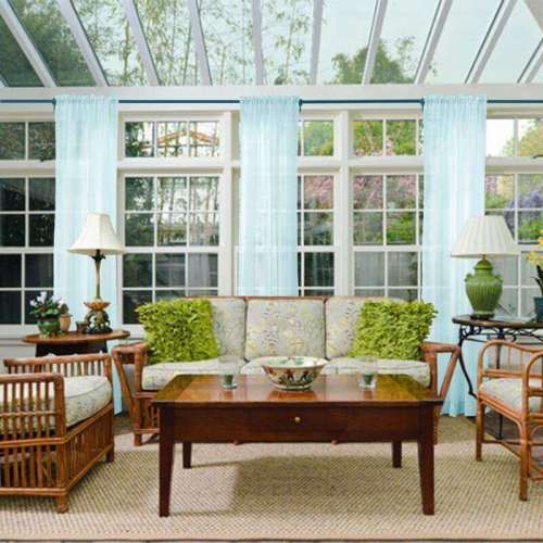 Indoor Outdoor Sheer Curtain Rod Pocket with 1 Inch Flange Wide Opulent Voile Drape SCANDINA