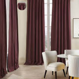Cotton Linen Curtain Drapery 3 Inches Rod Pocket Lined Curtain MaSha