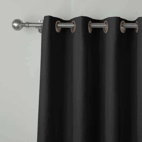 Flame Retardant Curtain Blackout Thermal Insulated Drapery Antique Bronze Grommet Curtain REGAL