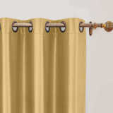 CUSTOM Lao Hang Zhou Gold Polyester Cotton Thermal Insulated Curtain