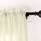 Indoor Outdoor Sheer Curtain Rod Pocket with 1 Inch Flange Wide Opulent Voile Drape SCANDINA