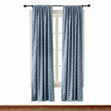 Rod Pocket Dust Proof Rhomboid Jacquard Curtain Two-Toned Damask Diamond with Blackout Lined NINA