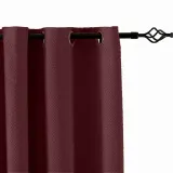 Grommet Jacquard Circle Bubble Wrinkle Window Blackout Curtain Drapery Bella