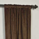 CUSTOM Birkin Java Velvet Curtain Drapery With Lining For Traverse Rod Pole or Track