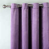 CUSTOM Birkin Violet Velvet Curtain Drapery With Lining For Traverse Rod Pole or Track