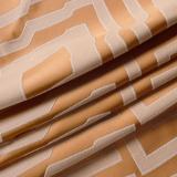 High Density Rhomboid Jacquard Drapery Dust Proof Two-Toned Damask Diamond Curtain NINA