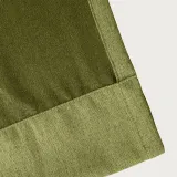 Textured Faux Linen Window Curtain Tab Top Drapery Olive