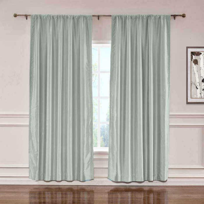 CUSTOM Lao Hang Zhou Light Grey Polyester Cotton Thermal Insulated Curtain