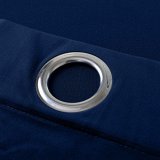 Nickel Grommet Velvet Curtain Drape Panel with Blackout Lined Birkin