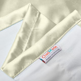 3 Inches Rod Pocket Soundproof Fuax Silk Window Curtain Panel with Blackout Lined LHZ