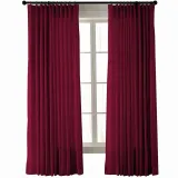 Textured Faux Dupioni Silk Curtain Drapery YUN