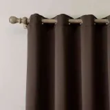 CUSTOM EDOARDO Chocolate Indoor Blackout Curtain