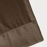 Textured Faux Linen Window Curtain Tab Top Drapery Olive
