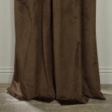 Velvet Curtain Drape Panel 3 Inch Rod Pocket with Blackout Lined Birkin