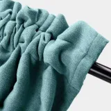 Rod Pocket Faux Linen Textured Curtain Drape Olive