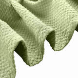 Pinch Pleated Jacquard Circle Bubble Wrinkle Curtain Drapery For Traverse Rod or Track Pin Hooks Included Bella