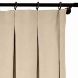 Abstract Print Polyester Linen Curtain Drapery with Privacy Blackout Thermal Lining CINDY