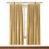Tab Top Rhomboid Jacquard Dust Proof Curtain Two-Toned Damask Diamond with Blackout Lined NINA