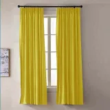 CUSTOM EDOARDO Yellow Indoor Blackout Curtain
