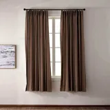CUSTOM EDOARDO Chocolate Indoor Blackout Curtain