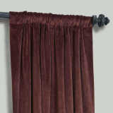 CUSTOM Birkin Burgundy Velvet Curtain Drapery With Lining For Traverse Rod Pole or Track