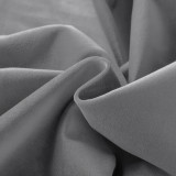 Set of 2 Velvet Curtain Panel in Nickel Grommet Unlined Drape Birkin