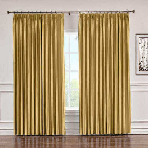 CUSTOM Lao Hang Zhou Gold Polyester Cotton Thermal Insulated Curtain