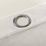 Nickel Grommet Velvet Curtain Drape Panel with Blackout Lined Birkin