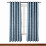 High Density Rhomboid Jacquard Drapery Dust Proof Two-Toned Damask Diamond Curtain NINA