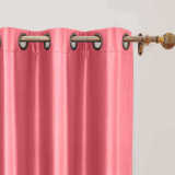 CUSTOM Lao Hang Zhou Fuchsia Polyester Cotton Thermal Insulated Curtain