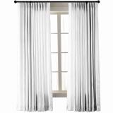 Textured Faux Dupioni Silk Curtain Drapery YUN
