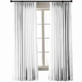 Textured Faux Dupioni Silk Curtain Drapery YUN
