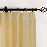 Indoor Outdoor Sheer Curtain Pinch Pleat Wide Opulent Voile Drape SCANDINA