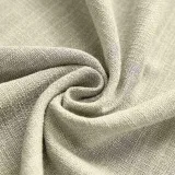 CUSTOM Liz Sand Beige Polyester Linen Window Curtain Drapery with Lined