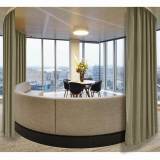 【Custom】Liz Polyester Linen Window Curtain Drapery Panel with White Thermal Lined, 37 Colors