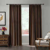 CUSTOM Birkin Chocolate Velvet Curtain Drapery With Lining For Traverse Rod Pole or Track