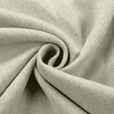 Rod Pocket Faux Linen Textured Curtain Drape Olive