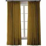 Textured Faux Dupioni Silk Curtain Drapery YUN