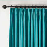CUSTOM Birkin Turquiose Velvet Curtain Drapery With Lining For Traverse Rod Pole or Track