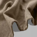 Rod Pocket Faux Linen Textured Curtain Drape Olive