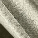 Antique Bronze Grommet Faux Linen Curtain Panel Olive
