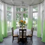 Pinch Pleated Gradient Ombre Sheer Curtain Tulle Gradual Drape HANNA