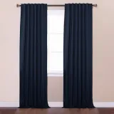 Set of 2 Back Tab or Rod Pocket Thermal Insulated Blackout Curtain Paz