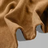 Rod Pocket Faux Linen Textured Curtain Drape Olive