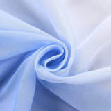 Pinch Pleated Gradient Ombre Sheer Curtain Tulle Gradual Drape HANNA