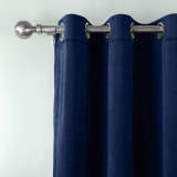 CUSTOM Birkin Sapphire Blue Velvet Curtain Drapery With Lining For Traverse Rod Pole or Track